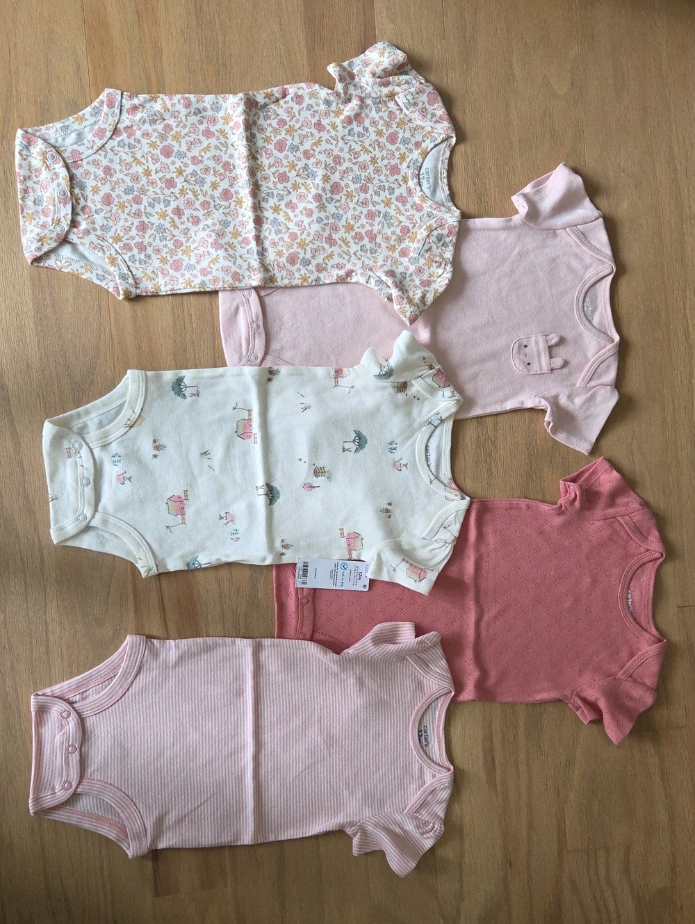 NWT 5-Pack Fruit Multipack Bodysuits Size 12M